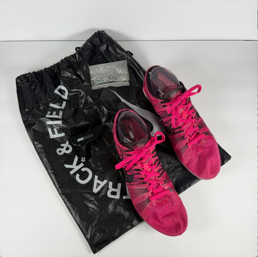 Nike Zoom Victory 2 Track Spikes Shoes Mens Size 9 Wrench Extra Spikes 555365